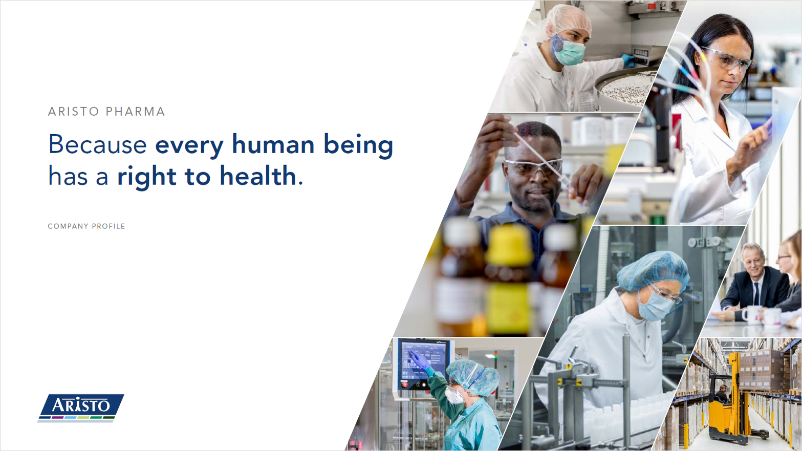 Aristo Pharma Company Presentation Cover Sheet
